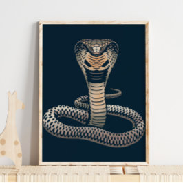 King Cobra Wildlife Print | Cobra Print Poster