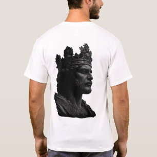 KING - Couronne Royale Gras Ligne d'Art T-Shirt po