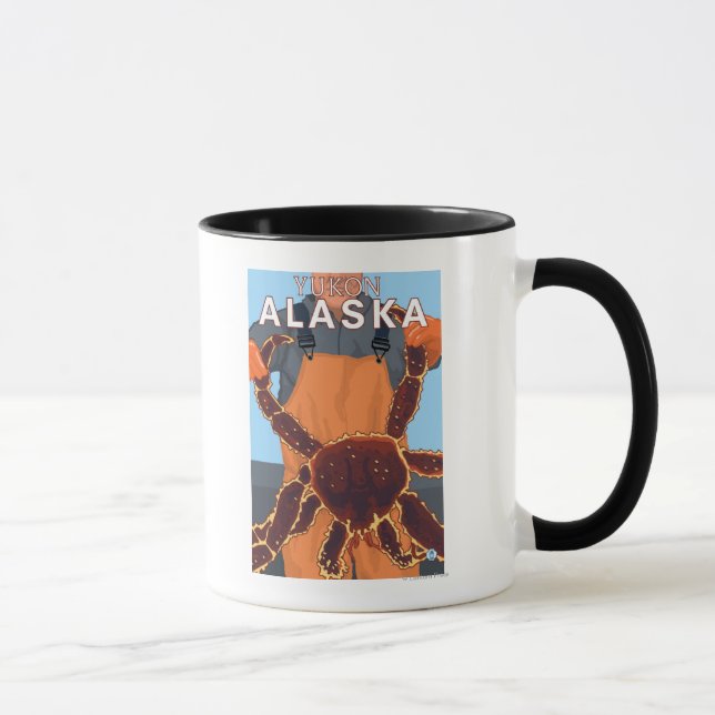 King Crab Fisherman - Yukon, Alaska Tasse (Rechts)