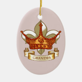 King Crown Grandpa-Ornament Keramik Ornament