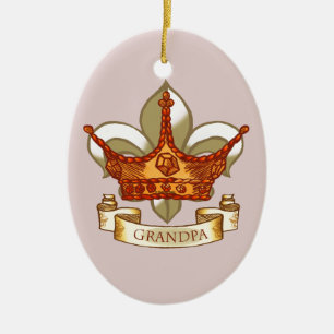 King Crown Grandpa-Ornament Keramik Ornament
