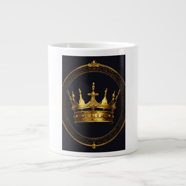 King Crown Logo Combo Mug Jumbo-Tasse (Vorderseite)