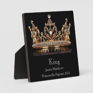 King Crown Pageant Plaque Fotoplatte