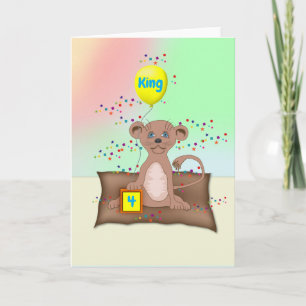 King Cub Birthday Card Karte