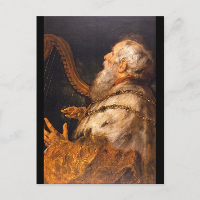 King David', Sir Peter Paul_Dutch Masters Postkarte (Vorderseite)