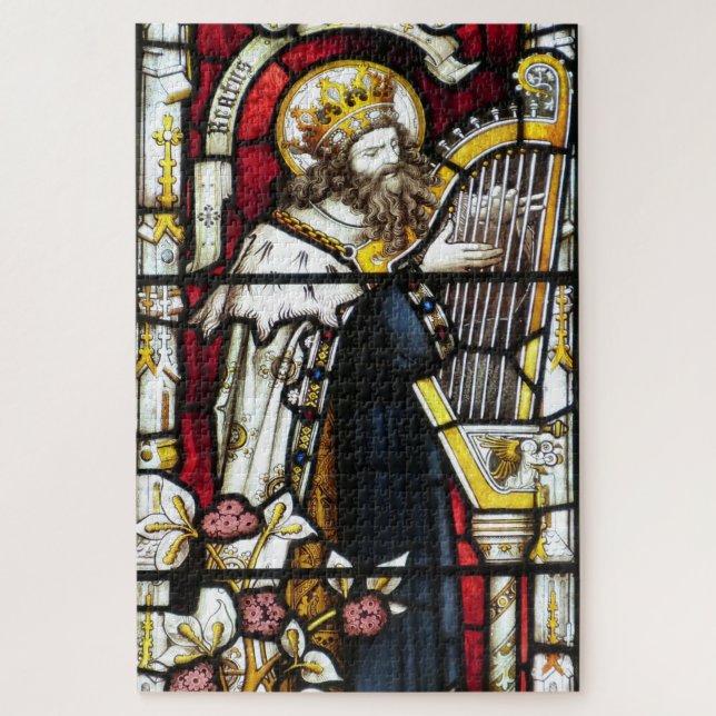 King David Stached Glass Window Jigsaw Puzzle (Vertikal)