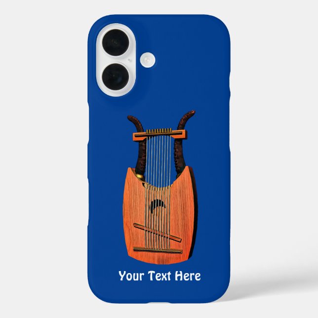 King David's Harp iPhone 16 Hülle (Rückseite)