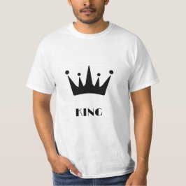 KING - Der Wert eines benutzerdefinierten, schwarz T-Shirt