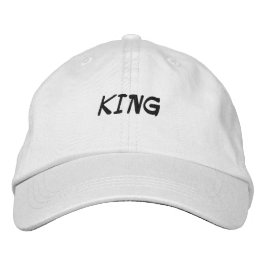 KING-Drucktext Name bestickt mit Hutkappe Bestickte Baseballkappe