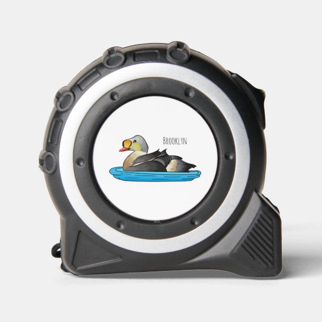 King eider bird Cartoon Maßband (Vorderseite)