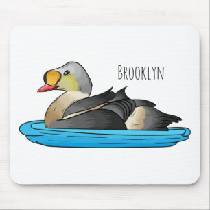 King eider bird Cartoon Mousepad