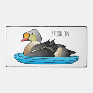 King eider bird Cartoon Schreibtischunterlage