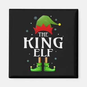 King Elf Xmas Matching Family Group Christmas Gran Magnet