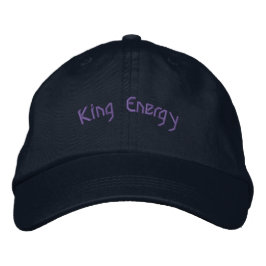 King Energy Navy Verstellbare Feste Klassische Opt Bestickte Baseballkappe