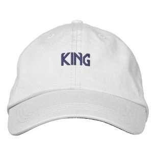 KING Expression Nice Cool Super Handsome White Bestickte Baseballkappe