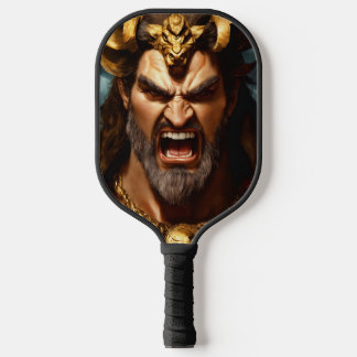 King Fighter Logo Black Pickleball Paddle Cover