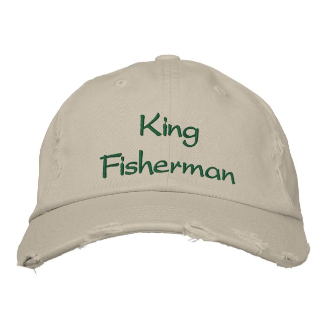 King Fisherman Bestickte Kappe (Vorderseite)