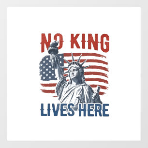 King Free seit 1776 keine Könige in Amerika Fensteraufkleber