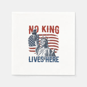 King Free seit 1776 keine Könige in Amerika Serviette