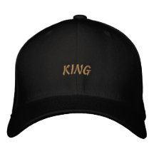 KING Gedruckte Flexfit-Wollmütze Stylisch in Schwa