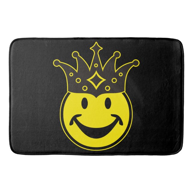 King gelb + dein Backg. Ideen Badematte (Vorderseite)