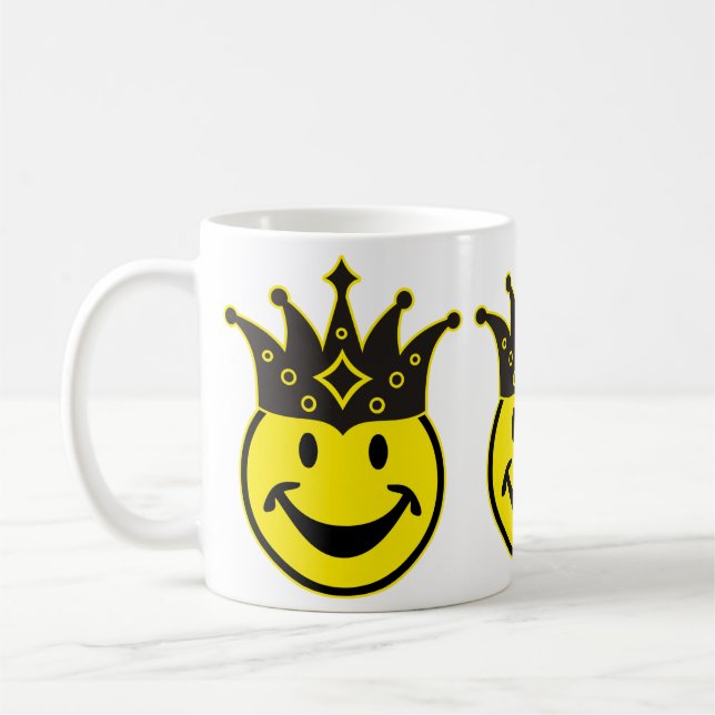 King gelb + dein Backg. Ideen Kaffeetasse (Links)