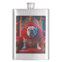King gewann den Bulldog auf seinem Thron