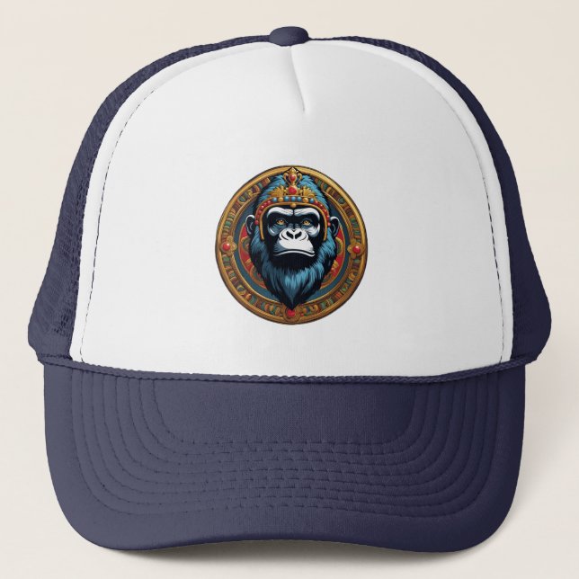 King Gorilla Truckerkappe (Vorderseite)