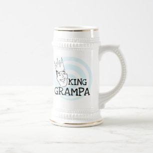 King Grampa T - Shirt und Geschenke Bierglas