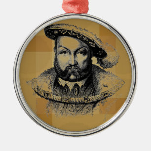 King Henry VIII Silbernes Ornament