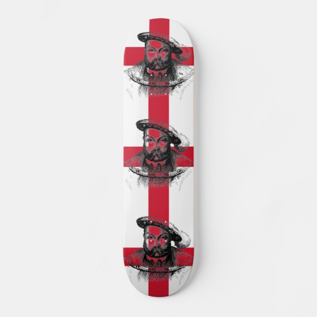 King Henry VIII Skateboard (Vorderseite)