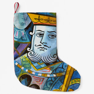 King Holding Sword Stock Illustration Kleiner Weihnachtsstrumpf