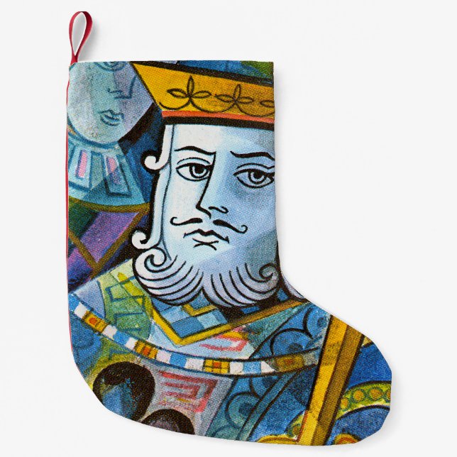 King Holding Sword Stock Illustration Kleiner Weihnachtsstrumpf (Vorderseite)