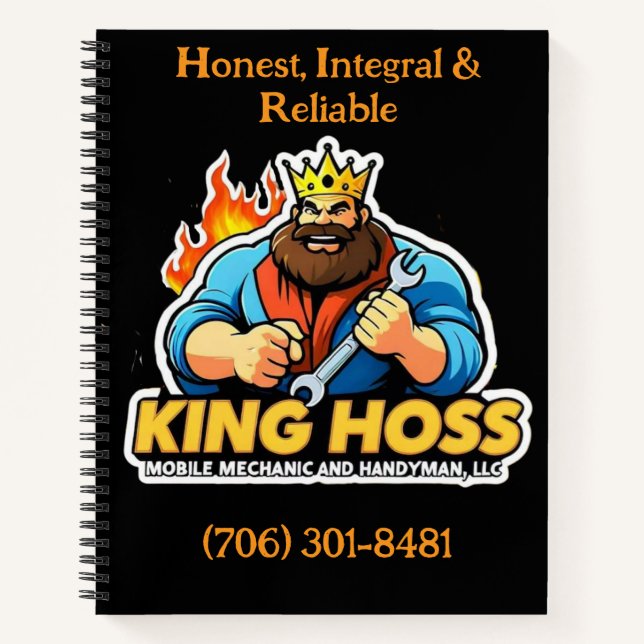 King Hoss Spiral Notebook Notizbuch (Vorderseite)