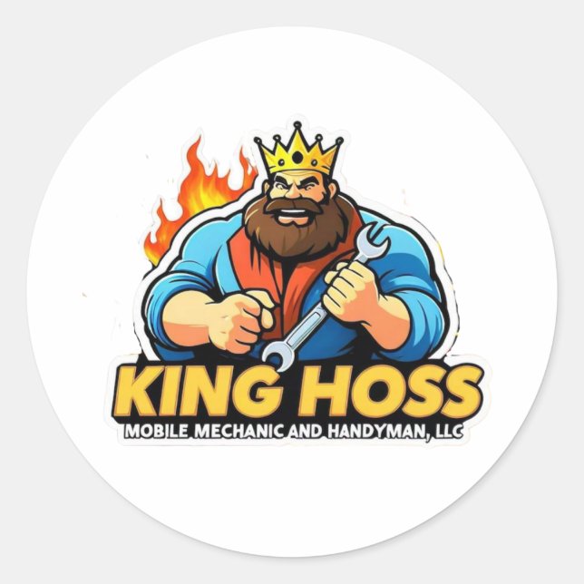 King Hoss Sticker (Vorderseite)