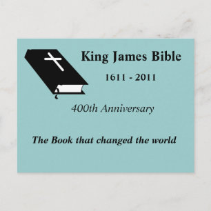 King James Bible 400 Jahre Postkarte