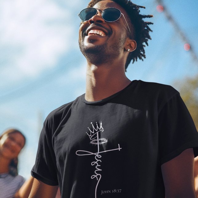 KING JESUS Christlich Männerkurz T-Shirt (Von Creator hochgeladen)