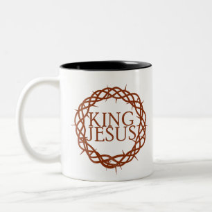 King Jesus Zweifarbige Tasse