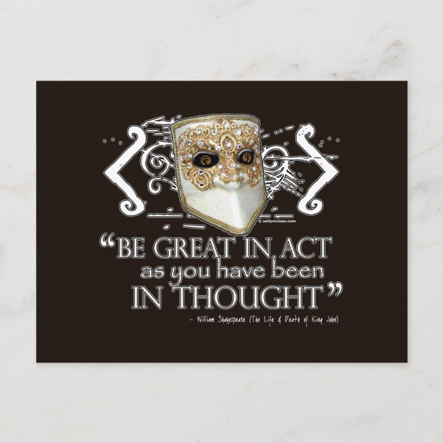 King John Quote Postkarte (Vorderseite)