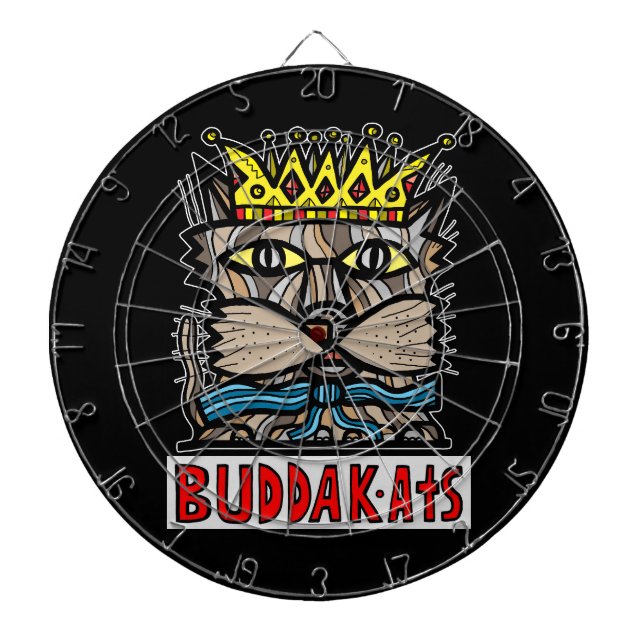 "King Kat" BuddaKats Dartboard Dartscheibe (vorne)