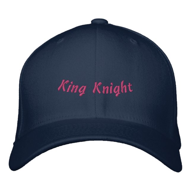 King Knight Navy Elegant-Hat Men Trucker Wool Bold Bestickte Baseballkappe (Vorderseite)