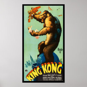 King Kong Horror-Monster-Filmplakat Poster