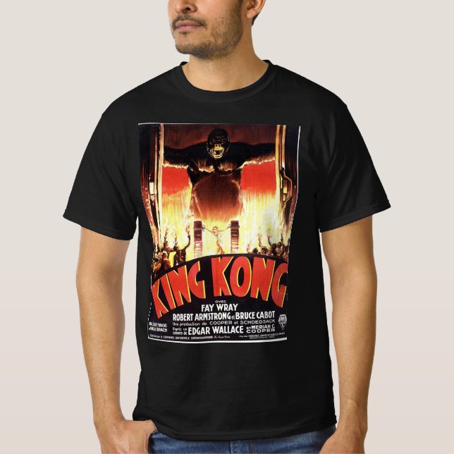 King Kong Scifi Alien Comic Comics 80s 70s Retro T-Shirt (Vorderseite)