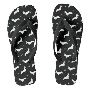 King Kurz Hair Dackel - Muster 2 Flip Flops