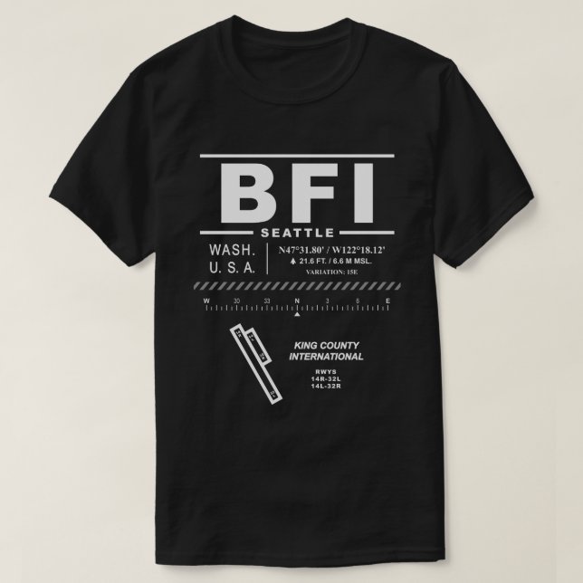 King Landkreis International Airport BFI T-Shirt (Design vorne)