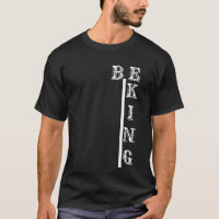KING - Ligne Couronne Royale Gras T-Shirt Noir