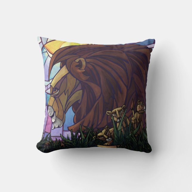 King Lion und Cubs Kissen (Vorderseite)