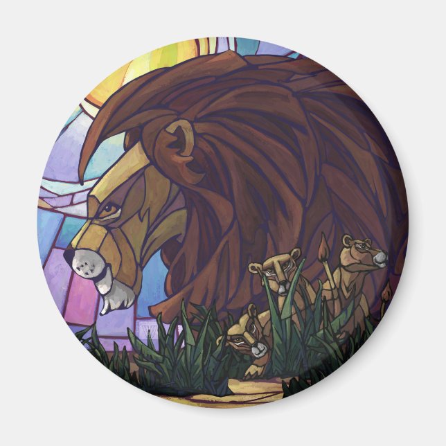 King Lion und Cubs Magnet (Vorne)