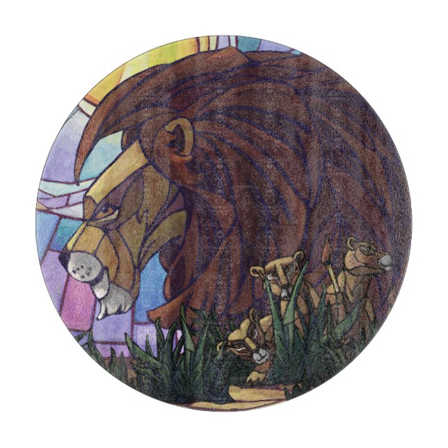 King Lion und Cubs Schneidebrett (Vorderseite)
