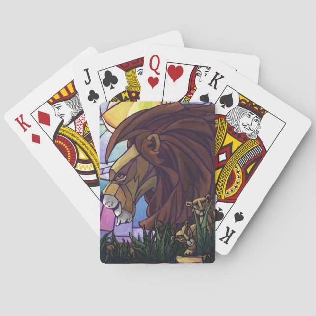 King Lion und Cubs Spielkarten (Rückseite)